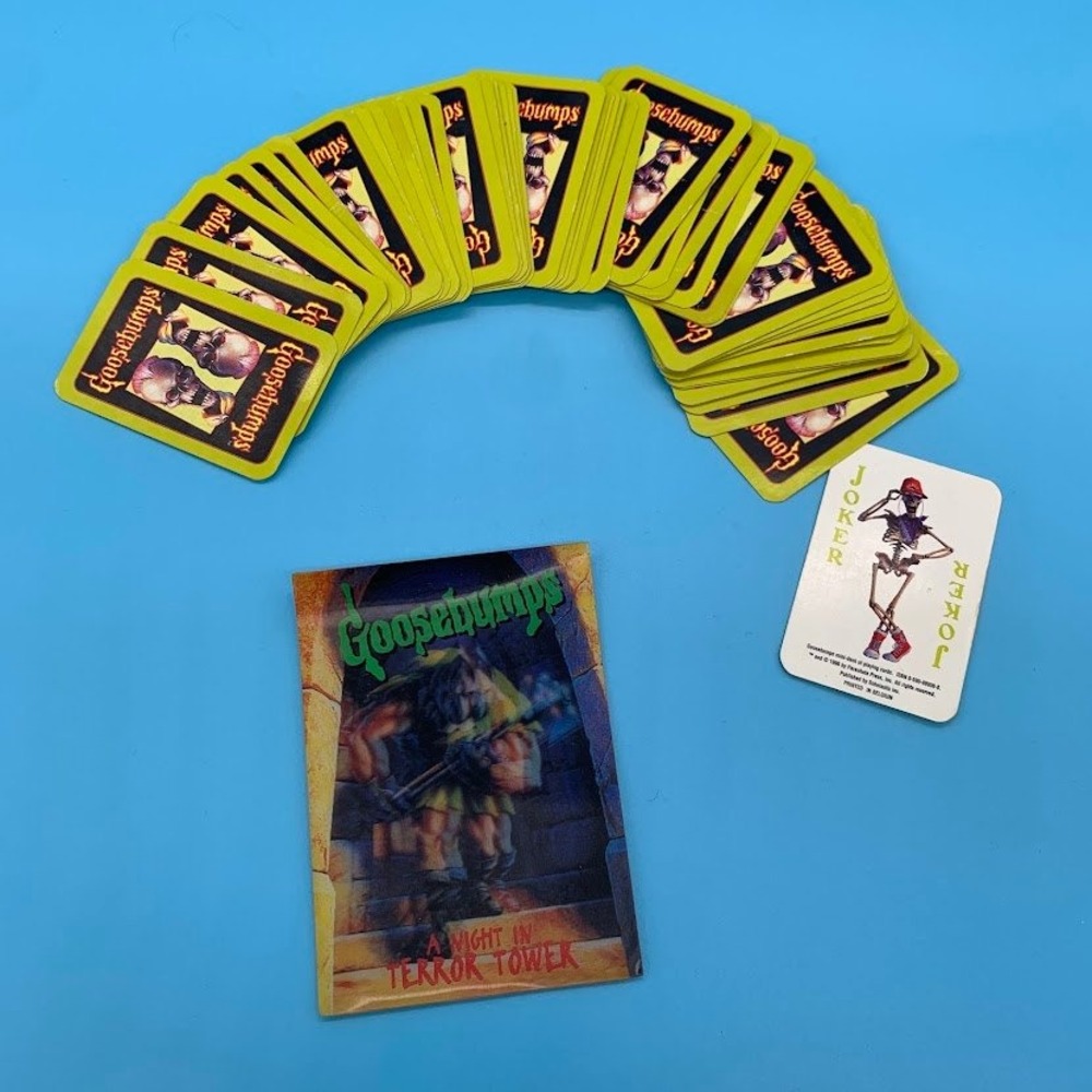 Vintage 1996 Goosebumps Playing Cards Night in Terror Tower Partial Set